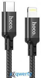 Hoco X14 USB-C-Lightning 3A/20W 1m Black (6931474752192)