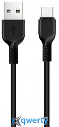 Hoco X20 USB-A-USB-C 3A 1m Black (6957531068846)