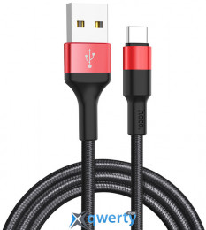 Hoco X26 Xpress USB-A-USB-C 2A/18W 1m Black/Red (6957531080251)