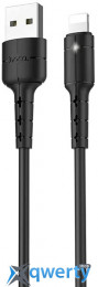 Hoco X30 Star USB-A-Lightning 1.2m Black (6957531091110)