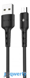 Hoco X30 Star USB-A-microUSB 2.4A 1.2m Black (6957531091141)
