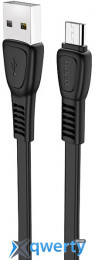 Hoco X40 Noah USB-A-microUSB 2.4A 1m Black (6931474711670)
