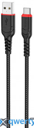 Hoco X59 Victory USB-A-USB-C 3A 1m Black (6931474744920)