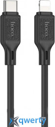 Hoco X90 Cool USB-C-Lightning 3A Black (6931474788382)