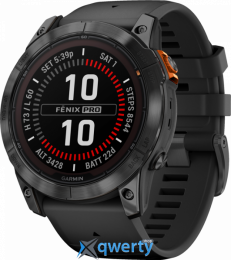 Garmin fenix 7X Pro - Solar Edition | 51mm Slate Gray with Black Band (010-02778-00/01) EU