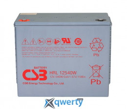 CSB HRL12540W, 12V 130Ah (343х170х274мм)