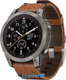 Garmin Fenix 7 Pro Sapphire Solar Titanium with Chestnut L. Band (010-02777-30) EU