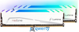 MUSHKIN Redline Lumina RGB White DDR4 3600MHz 16GB Kit 2x8GB (MLB4C360JNNM8GX2)