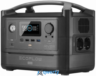 EcoFlow RIVER Max. Ёмкость 576 Вт⋅ч. Мощность 600Вт (всплеск до 1200Вт) (PB930425) (EFRIVER600MAX-EU) UA