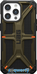 iPhone 15 Pro UAG Monarch Kevlar Elemental Green (11427811397B)