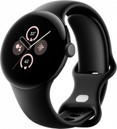 Google Pixel Watch 2 41mm Matte Black Aluminum Case/Obsidian Active Band EU