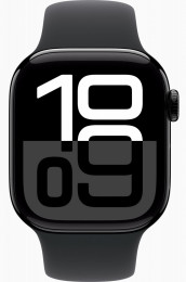 Apple Watch Series 10 GPS 42mm Jet Black Aluminum Case w. Black Solo Loop Size 6 (MWWX3+MY7V3)