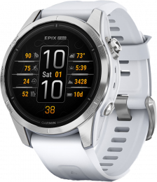 Garmin Epix Pro (Gen 2) - Standart Edition | 42mm Silver with Whitestone Band (010-02802-00/01) EU