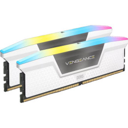 CORSAIR Vengeance RGB White DDR5 6000MHz 64GB Kit 2x32GB (CMH64GX5M2B6000C40W