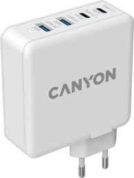 СЗУ Canyon H-100 100W USB-Ax2+USB-Cx2 White (CND-CHA100W01)