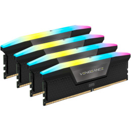 CORSAIR Vengeance RGB Black DDR5 6000MHz 96GB Kit 4x24GB (CMH96GX5M4B6000C30)