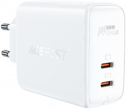 СЗУ Acefast A29 50W USB-Cx2 White (AFA29W)