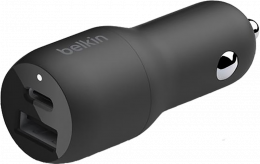 АЗУ Belkin 37W USB-A + USB-C Black (CCB004BTBK)