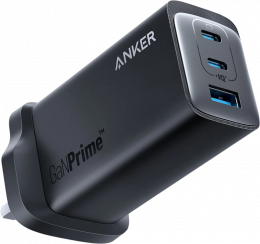 СЗУ Anker PowerPort 737 GaN Prime USB-A + USB-Cx2 120W Black (A2148211) UK plug