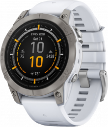 Garmin Epix Pro (Gen 2) - Sapphire Edition | 47mm Titanium with Whitestone Band(010-02803-20/21)