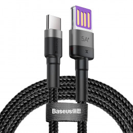 Baseus Cafule HW Quick Charging USB-A - USB-C 40W/5A 1m Grey/Black (CATKLF-PG1)