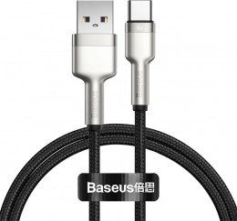 Baseus Cafule Metal USB-A-USB-C 66W/6A 1m Black (CAKF000101)