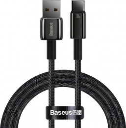 Baseus Tungsten Gold USB-A-USB-C 100W 1m Black (CAWJ000001)