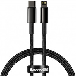 Baseus Tungsten Gold USB-C-Lightning 20W/2.4A 1m Black (CATLWJ-01)