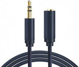 Cabletime Audio 3.5mm - 3.5mm (M/F) 1m Black (CF15H)