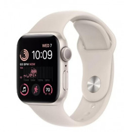 Apple Watch SE 2 GPS + Cellular 40mm Midnight Aluminum Case w. Midnight S. Band - S/M (MRG63)
