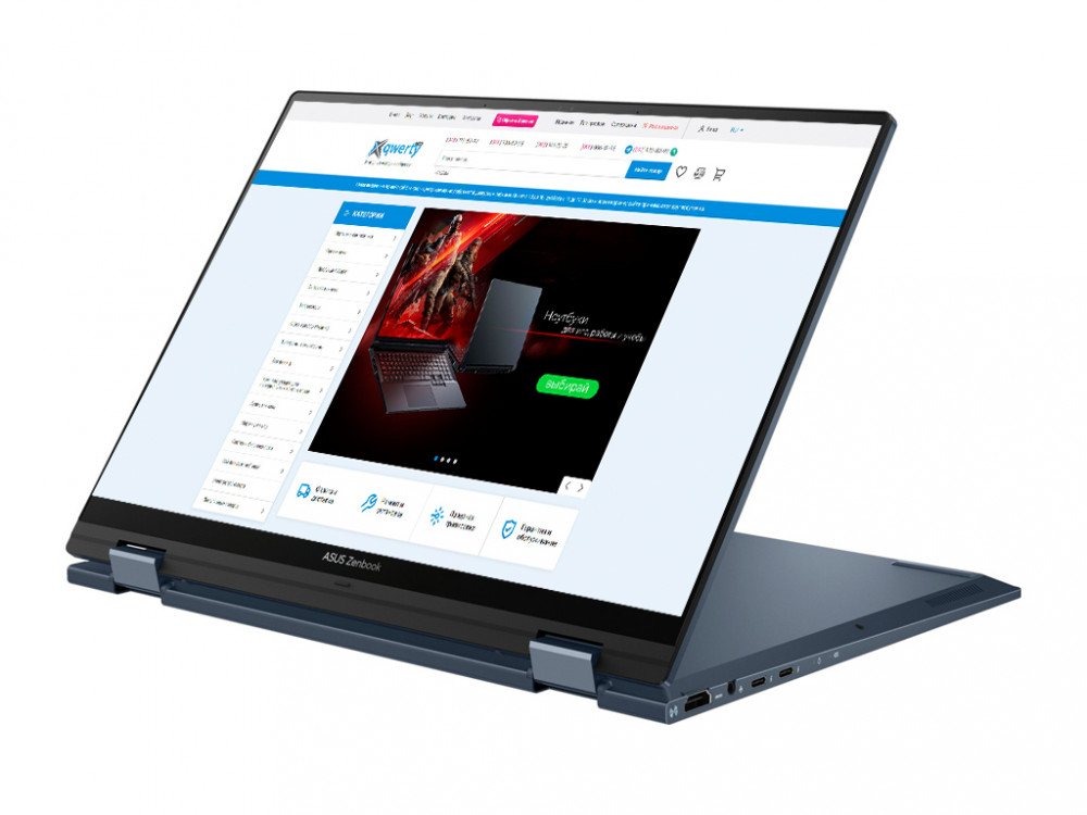 ASUS ZenBook 14 Flip OLED UP3404VA-KN127W (90NB10E2-M005M0) Ponder Blue ...