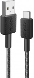 Anker Powerline 322 USB-A - USB-C 3A/480Mbps 0.9m Black (A81H5G11)