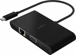 Belkin 5-in-1 USB-C→USB-A/HDMI/VGA/RJ45/USB-C-PD 100W (AVC004BTBK)