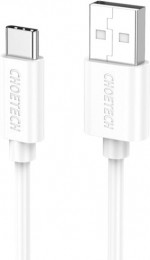 Choetech USB-A - USB-C 18W/3A/480Mbps 1m (AC0002-WH)