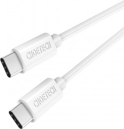 Choetech USB-C - USB-C 3A/480mbps 1m White (CC0002-WH)