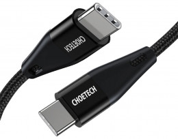 Choetech USB-C - USB-C 60W/3A/480Mbps 1.2m (XCC-1003-BK)