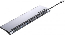 Vention USB-C→USB-Ax3/USB-C/HDMI/VGA/DisplayPort/RJ45/SD/microSD/3.5mm/USB-C-PD 100W (THSHC)