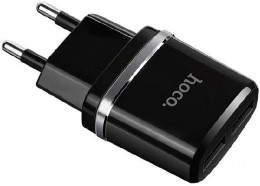 СЗУ Hoco C12Q Smart Dual 2.4A USB-Ax2 Black (6957531063094)