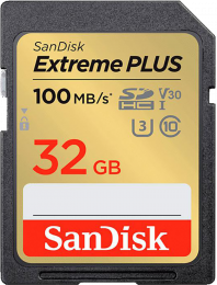 SD SanDisk Extreme PLUS 32GB (SDSDXWT-032G-GNCIN)