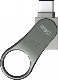 USB-A + USB-C 5Gbps 128GB Silicon Power Mobile C80 Silver (SP128GBUC3C80V1S)