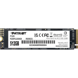 PATRIOT P320 512GB M.2 NVMe (P320P512GM28)