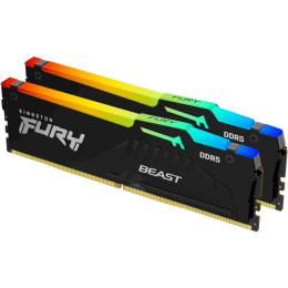 KINGSTON FURY Beast RGB Black DDR5 6400MHz 64GB Kit 2x32GB (KF564C32BBAK2-64)