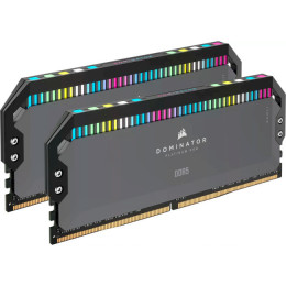 CORSAIR Dominator Platinum RGB Gray DDR5 6000MHz 64GB Kit 2x32GB (CMT64GX5M2B6000Z30)