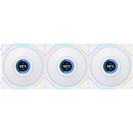 LIAN LI Uni Fan TL LCD 120 Reverse Blade White 3-Pack (G99.12RTLLCD3W.00)