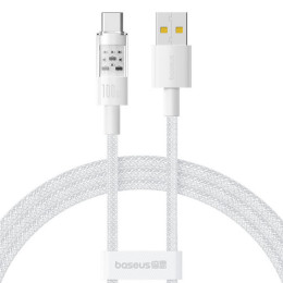 Baseus Gem Fast-Charging Data Cable USB to USB-C 100W 1m Moon White