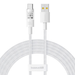 Baseus Gem Fast-Charging Data Cable USB to USB-C 100W 2m Moon White