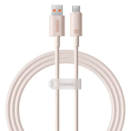 Baseus Habitat Series Fast Charging Cable USB to Type-C 100W 2m Wheat Pink