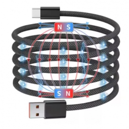 NN SN1 Magnetic Usb Type-C 1m 100W black