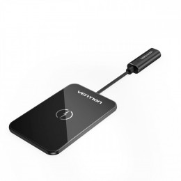 Vention Wireless Charger 15W Ultra thin Mirrored Surface Type 0 05M Black