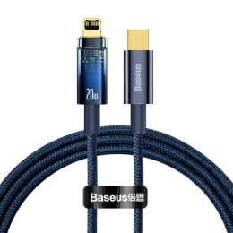 Baseus Explorer Series Auto Power-Off Fast Charging Data Cable Type-C to IP 20W 1m Blue